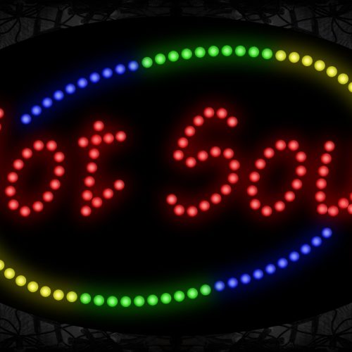 Hot Soup With Multicolored Arc Border LED Bulb