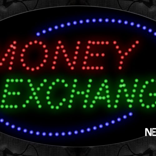 Money Exchange Slanted Texts LED Bulb