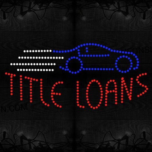 Title Loans With Car Logo LED Bulb