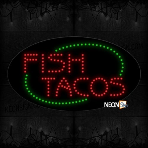 Fish Tacos With Oval Border LED Bulb