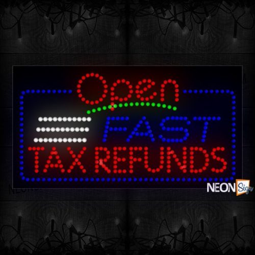Open Fast Tax Refunds LED Bulb