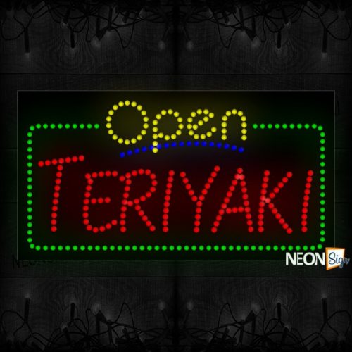 Open Teriyaki With Border LED Bulb