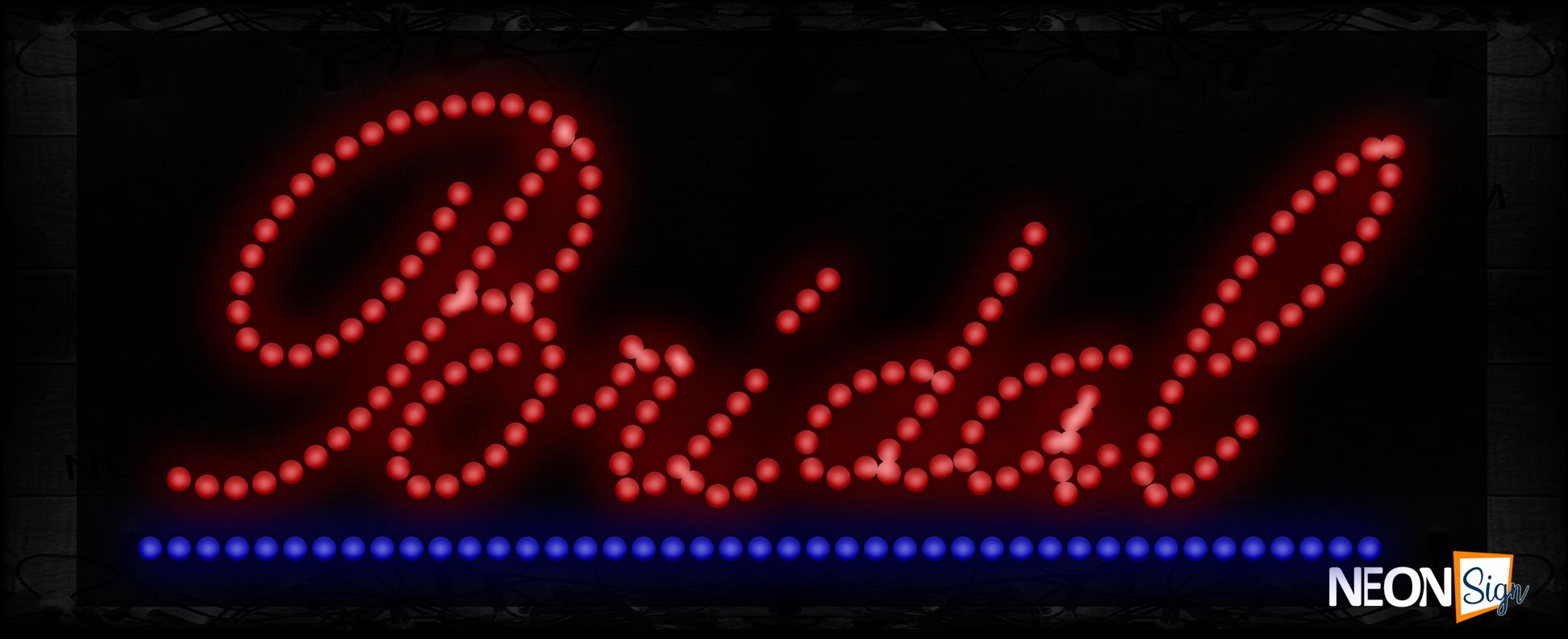 image of Bridal LED Bulb Sign