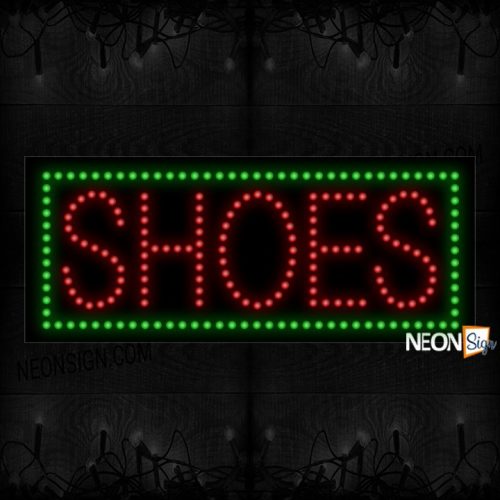 Image of Shoe With Green Border (Vertical) LED Bulb