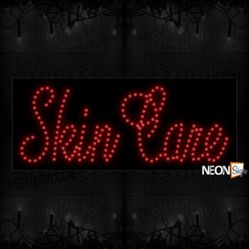 Image of Skin Care Open LED Bulb Sign