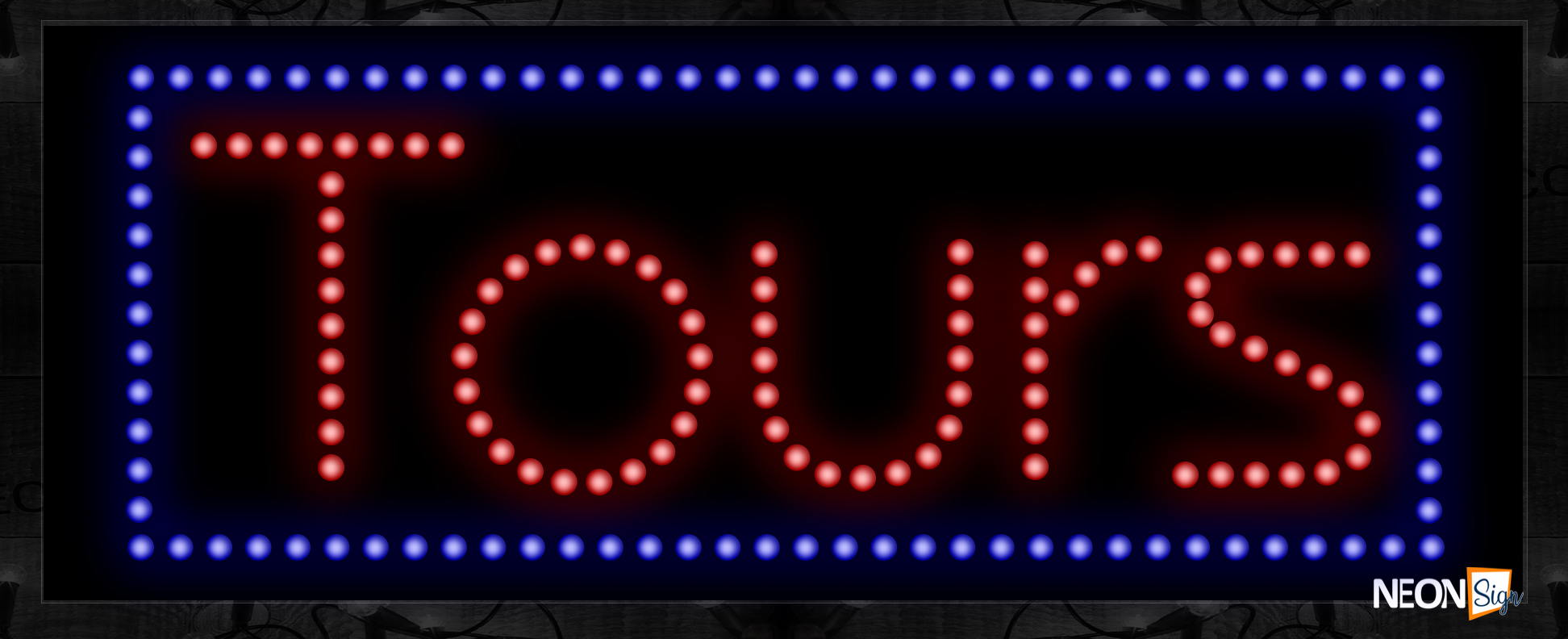Image of Tours LED Bulb Sign