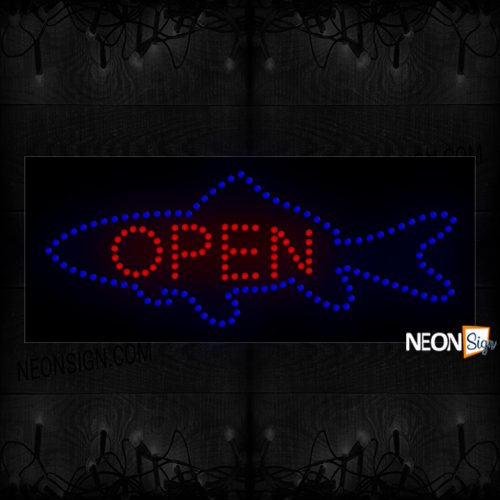 Image of Open With Fish Logo LED Bulb