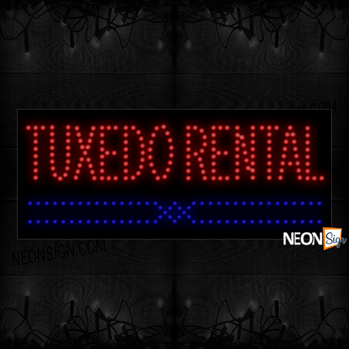 Image of Tuxedo Rental' With Decorative Line LED Bulb