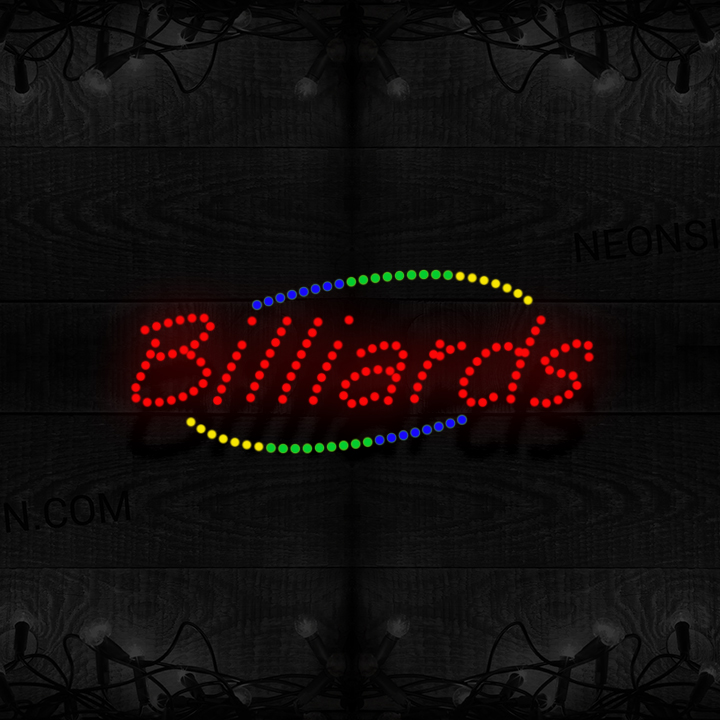 Image of Billiards With Colorful Ellipse LED Bulb