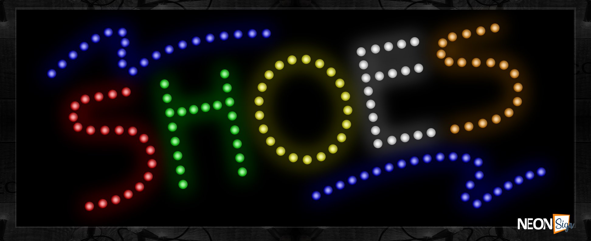 Image of Shoe Wave With Border LED Bulb