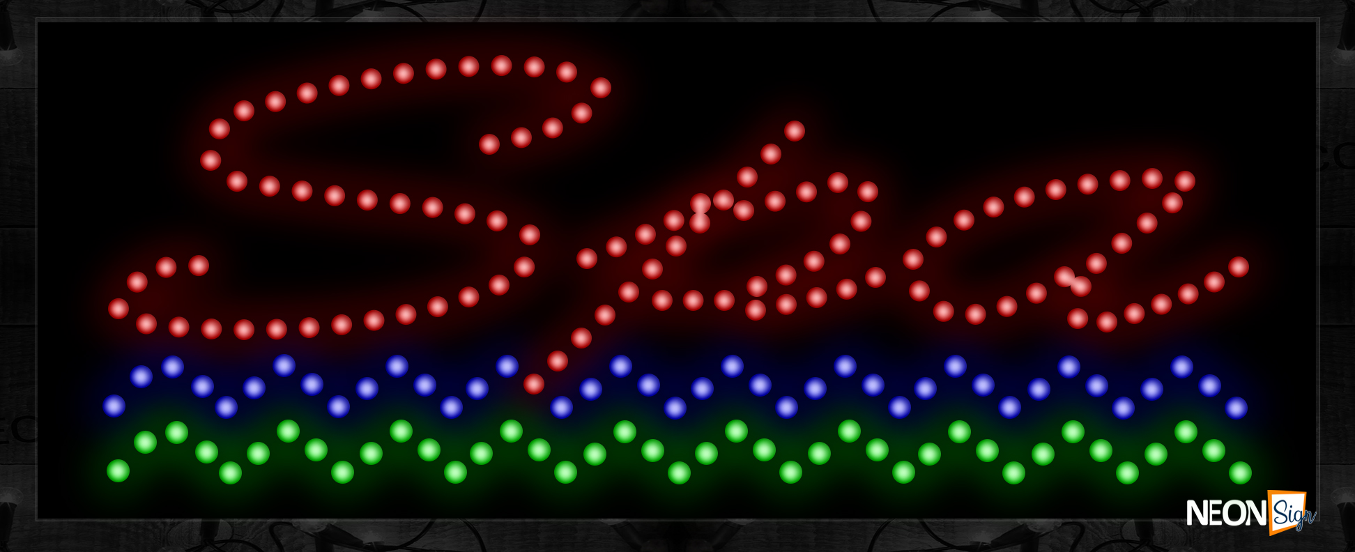 Image of Spa Wave With Border LED Bulb
