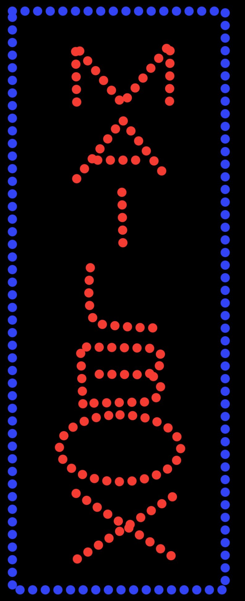 Image of Mailbox With Vertical Border LED Bulb