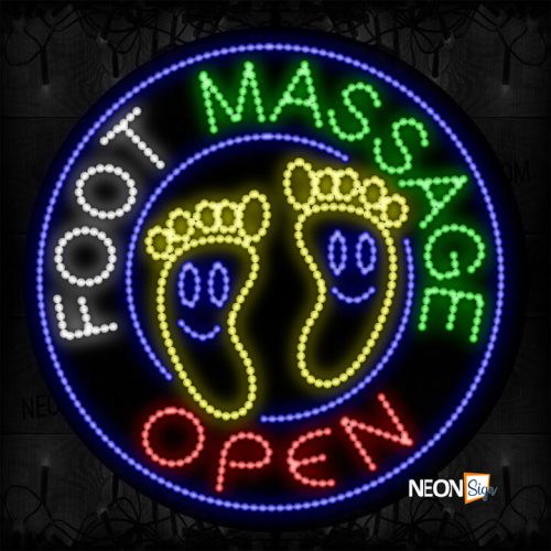 Image of Open Foot Massage With Foot Images LED Bulb