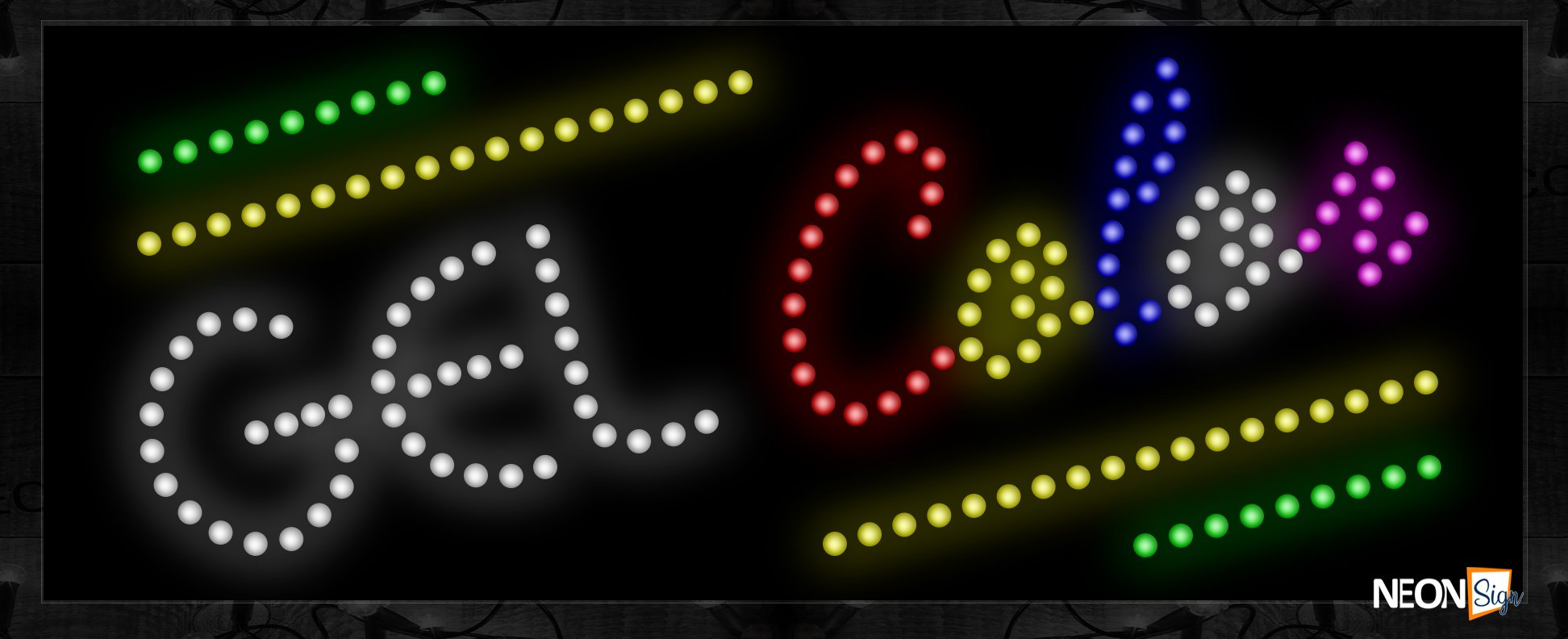 Image of Gel Color Cursive LED Bulb