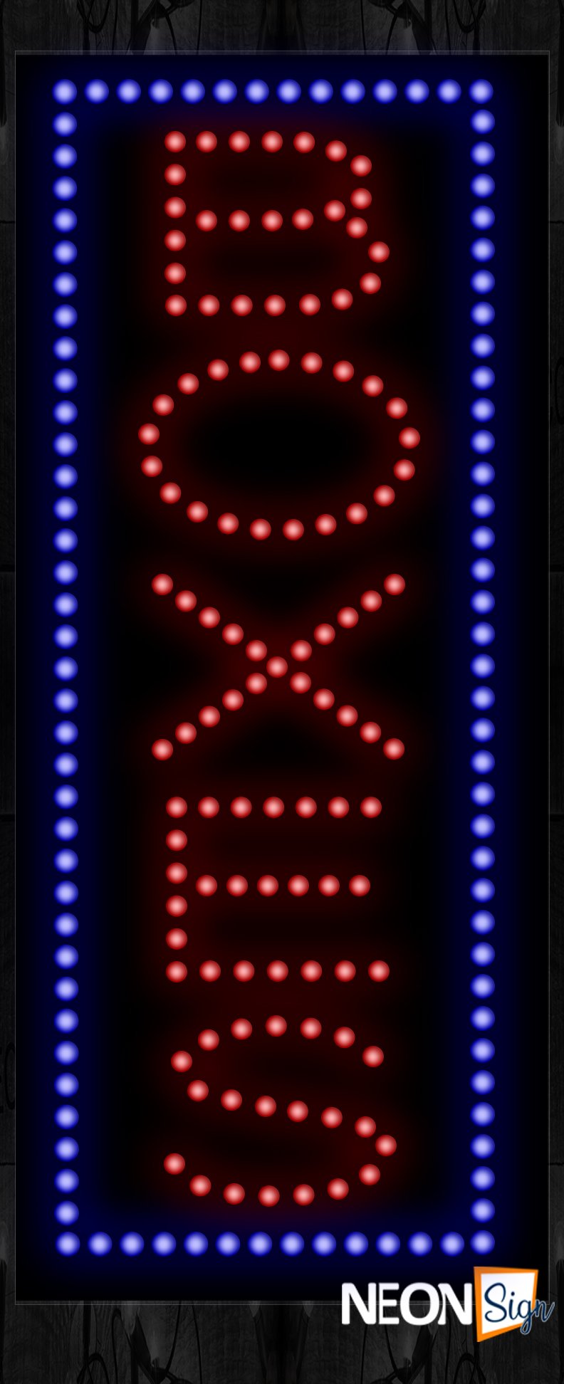 Image of Boxes With Blue Border (Vertical) LED Bulb