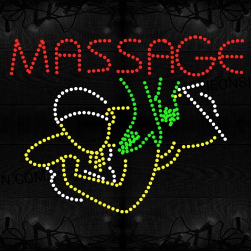 Image of Massage With Man Logo LED Bulb