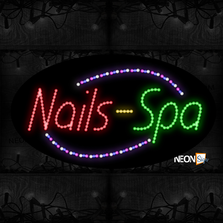 Image of Nail Spa With Arc Border LED Bulb