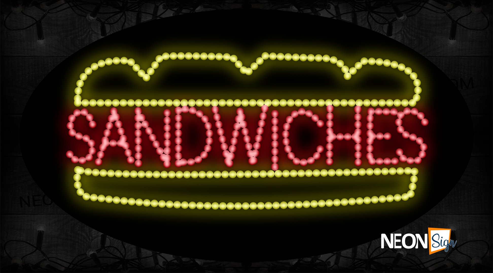 Image of Sandwiches With Yellow Bun LED Bulb