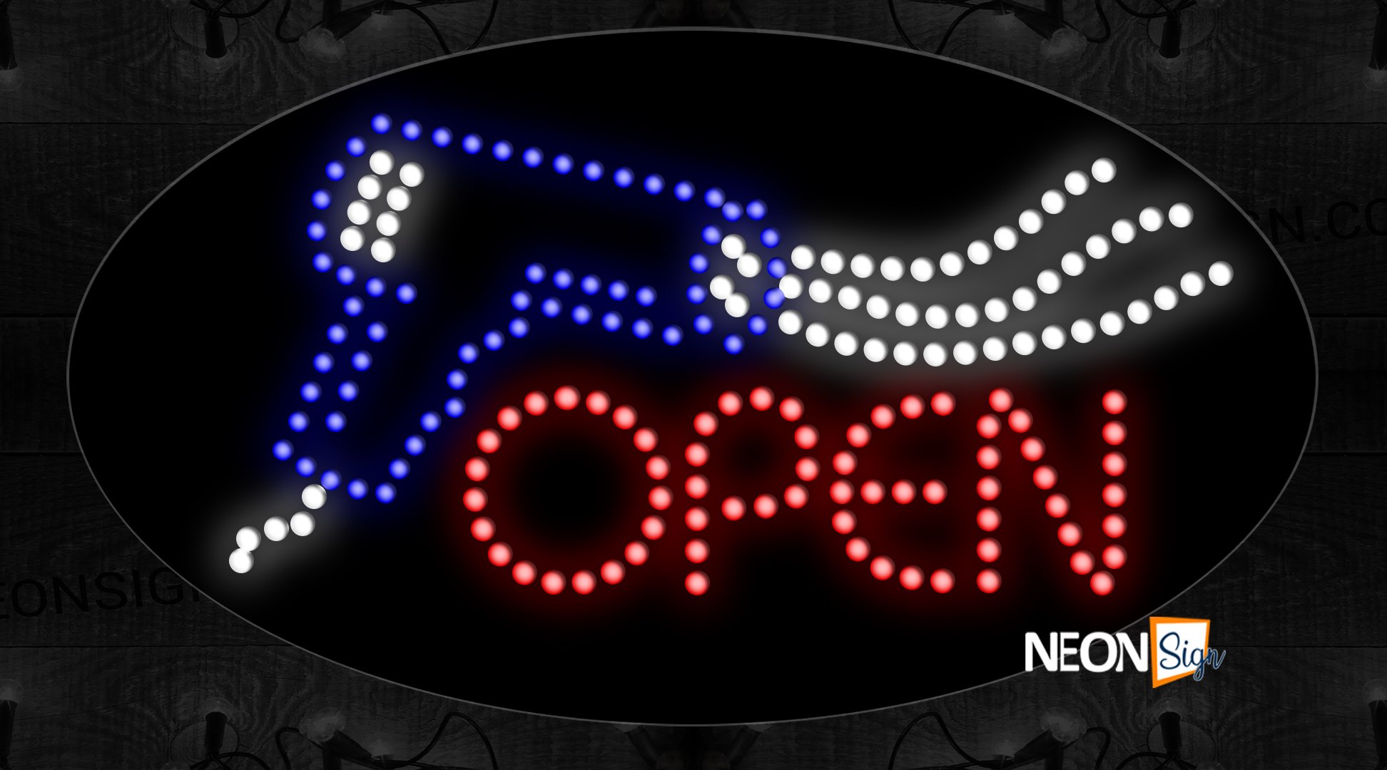 Image of Open With Blower Logo LED Bulb