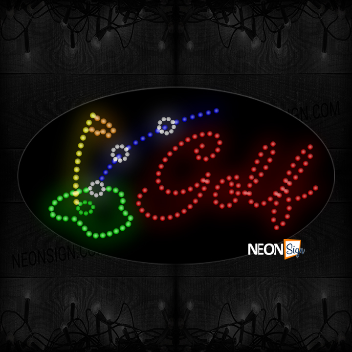 Image of Golf With A Flag And Pot LED Bulb