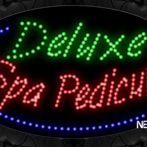 Image of Deluxe Spa Pedicure On A Blue Ellipse LED Bulb