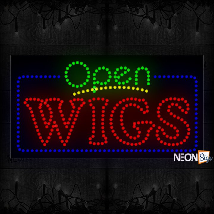 Image of Open Wigs With Border LED Bulb